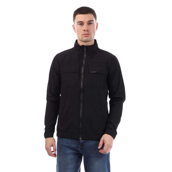Duck and Cover Heren Chamata Nylon Jas (Zwart) - Image 1