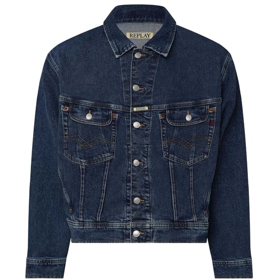 Replay Comfortabel katoenen spijkerjasje voor heren (Blauw) - Image 1