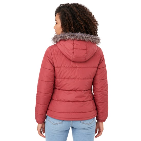 Hype Womens/Ladies Puffer Jacket (Pink) - Image 2