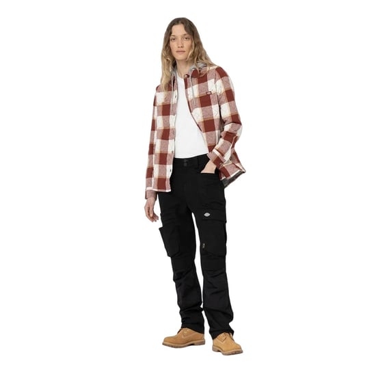 Dickies Dames/Dames Flanellen Overhemd Jas (Baksteen) - Image 1