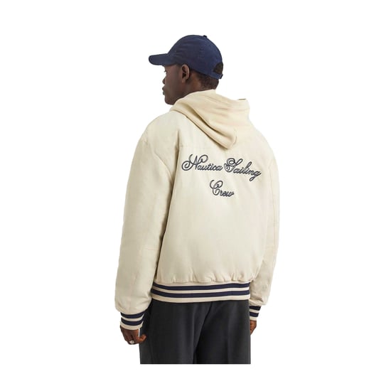 Nautica Heren Dreman Letterman Jas (Ivoor) - Image 2