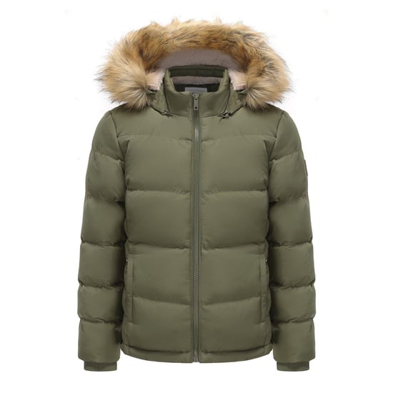 SoulCal Womens/Ladies Bubble Puffer Jacket (Khaki Green) - Image 1