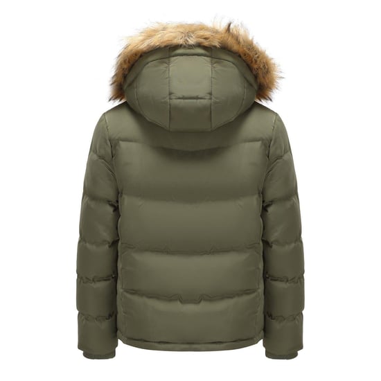SoulCal Womens/Ladies Bubble Puffer Jacket (Khaki Green) - Image 2