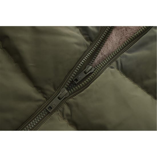 SoulCal Womens/Ladies Bubble Puffer Jacket (Khaki Green) - Image 4