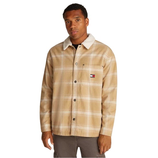Tommy Jeans Heren overhemd jas (Tan) - Image 1