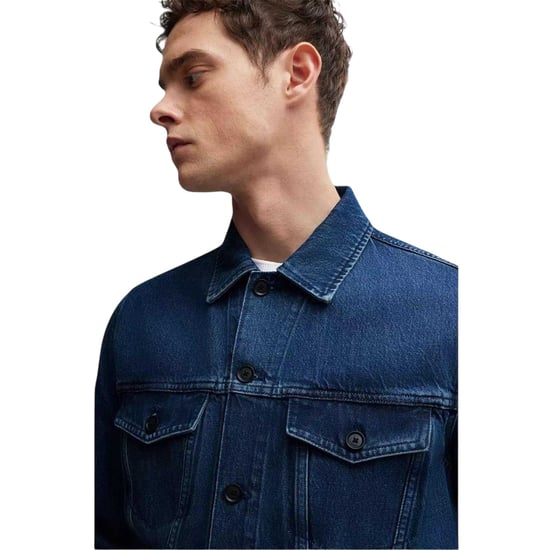 Boss Herenjeansjas met rechte zoom (Medium Blauw) - Image 4