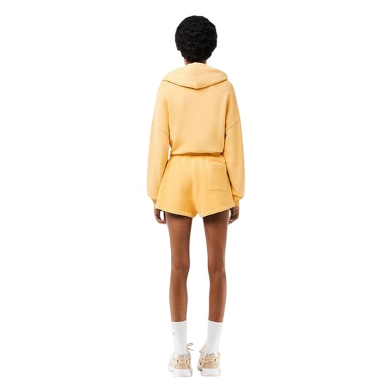 Lacoste Dames/Dames Elastische Taille Los Fit Sweat Shorts (Gouden Haze) - Image 2