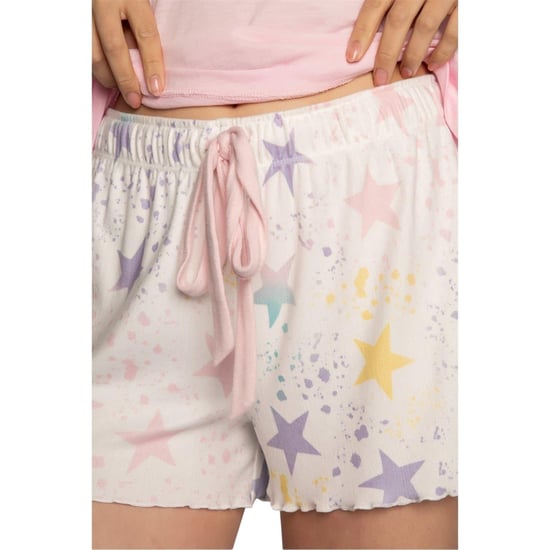 PJ Salvage Dames/Dames Shorts met Sterrenprint (Gebroken wit) - Image 5