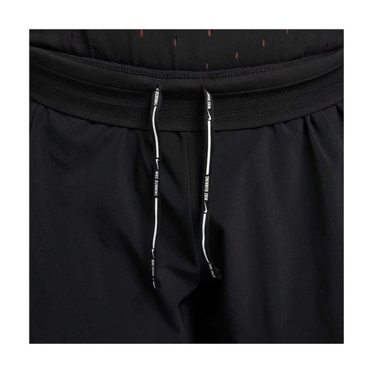 Nike Dames/Dames Aero Swift Geplooide Hardloopshort Mid Rise (Zwart) - Image 4