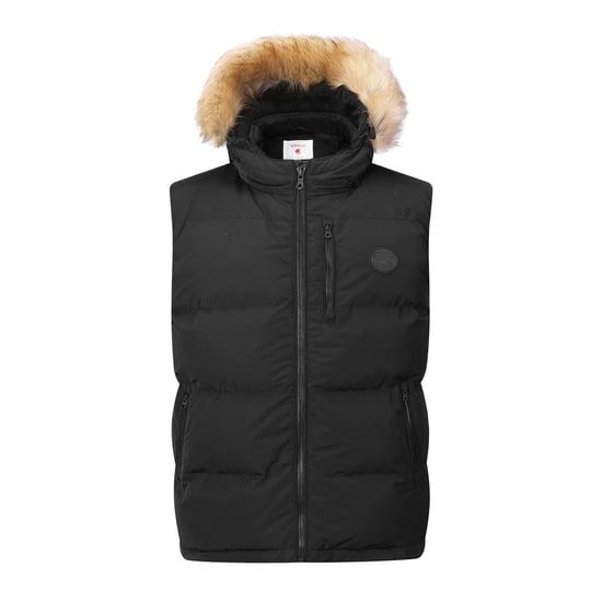 SoulCal Mens Sherpa Lined Gilet (Black) - Image 1