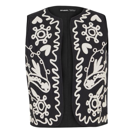 Threadbare Dames Tulsi Regular Gilet (Zwart) - Image 1