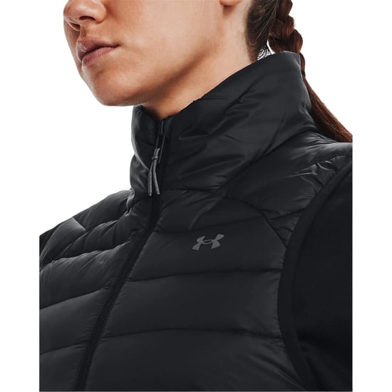 Under Armour Dames Effen Gevoerde Mouwloos Gilet (Zwart) - Image 4