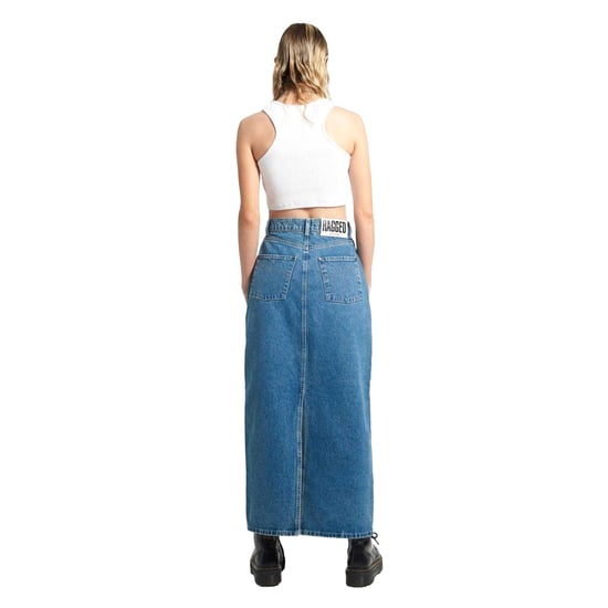 The Ragged Priest Maxirok van carpenter-denim voor dames (Blauw) - Image 2