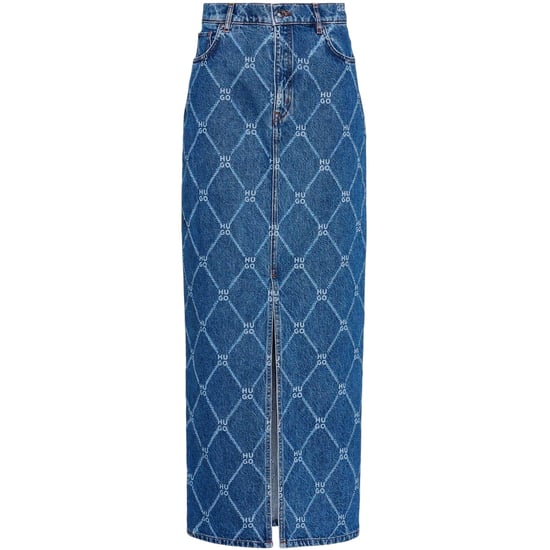Hugo Dames/Dames Denim Slim Maxi Rok (Blauw) - Image 2