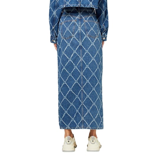 Hugo Dames/Dames Denim Slim Maxi Rok (Blauw) - Image 3