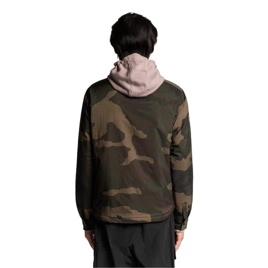 Lyle & Scott Heren Camo Overshirt (Grijs Taupe) - Image 3