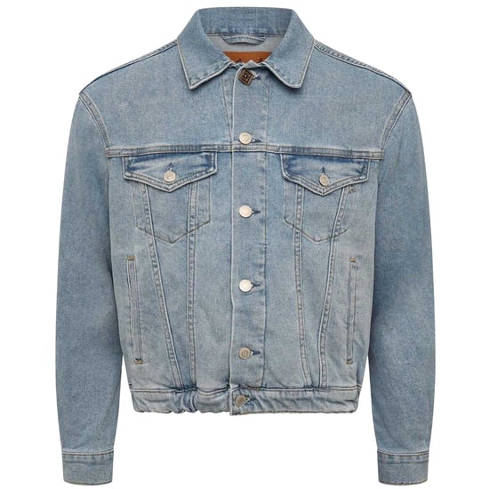 Replay Kvinnors Denimjacka med Punktkrage (Blå) - Image 1