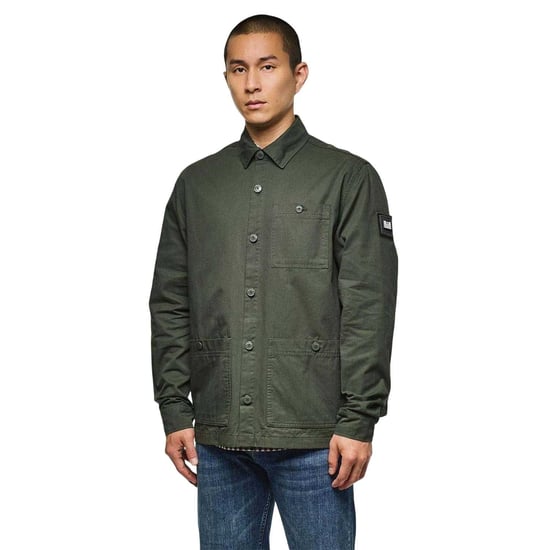Weekend Offender Heren Hynde Baker Katoenen Overhemd (Groen) - Image 1