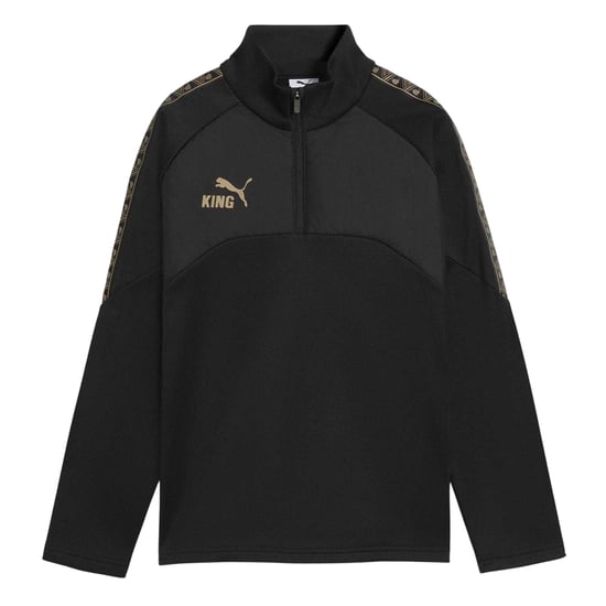 Puma King-trainingsshirt voor kinderen (Zwart/Goud) - Image 1