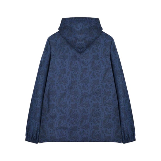 Lambretta Mens Hooded Jacket (Blue Print) - Image 2