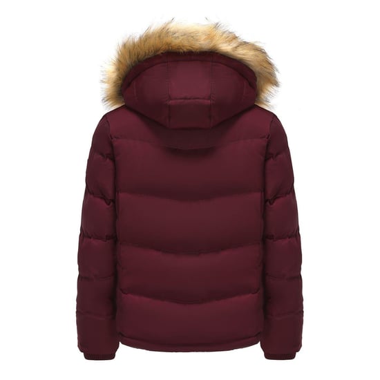 SoulCal Womens/Ladies Bubble Puffer Jacket (Burgundy) - Image 2