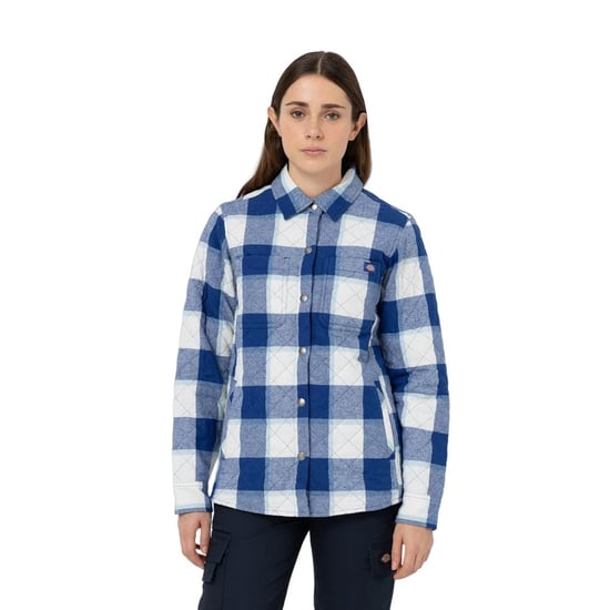 Dickies Dames/Dames Flanellen Overhemd Jas (Surf Blauw) - Image 4