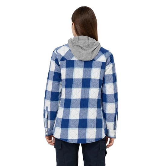 Dickies Dames/Dames Flanellen Overhemd Jas (Surf Blauw) - Image 5
