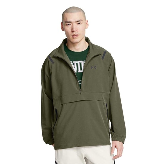 Under Armour Mens Unstoppable Moisture Wicking Anorak (Green) - Image 4