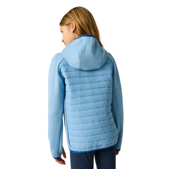 Regatta Childrens/Kids Andreson Hybrid Jacket (Washed Denim) - Image 5