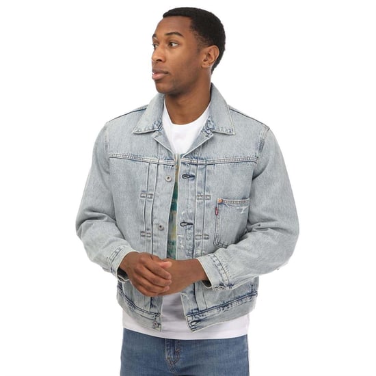 Levis Katoenen truckerjack voor heren (Denim) - Image 2