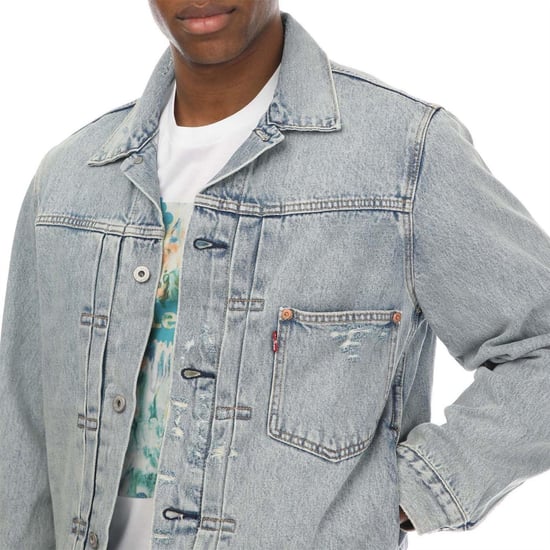 Levis Katoenen truckerjack voor heren (Denim) - Image 4