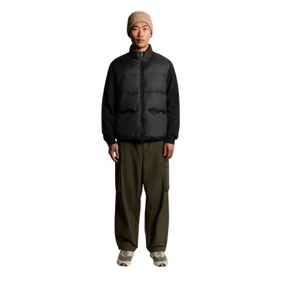 Lyle & Scott Herenjack met relaxte pasvorm (Zwart) - Image 1