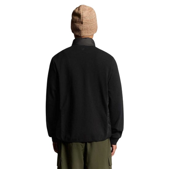 Lyle & Scott Herenjack met relaxte pasvorm (Zwart) - Image 3