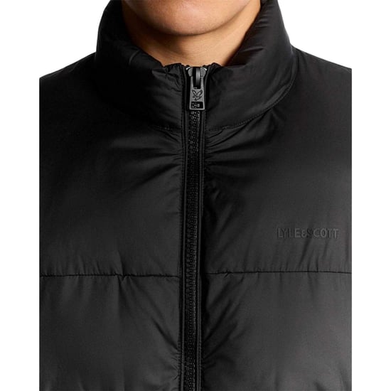 Lyle & Scott Herenjack met relaxte pasvorm (Zwart) - Image 4