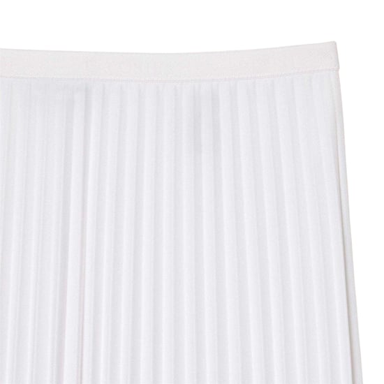 Lacoste Midi-rok voor dames met plooien en elastische tailleband (Wit) - Image 4