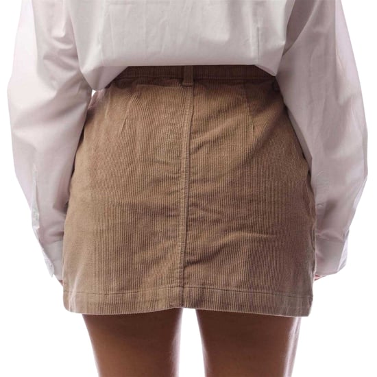 Only Geweldige corduroy minirok met hoge taille voor dames (Beige) - Image 2