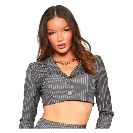 Missy Empire Womens/Ladies Tailored Mini Skirt (Charcoal) - Image 2