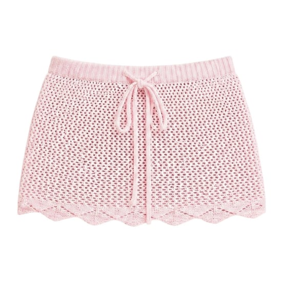 Missy Empire Dames Haak Mini Rok (Roze) - Image 2