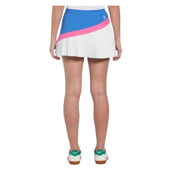 Original Penguin Dames/Dames Asymmetrische Tennis Skort (Nevels Blauw) - Image 2