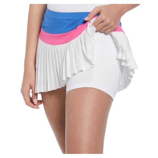 Original Penguin Dames/Dames Asymmetrische Tennis Skort (Nevels Blauw) - Image 3