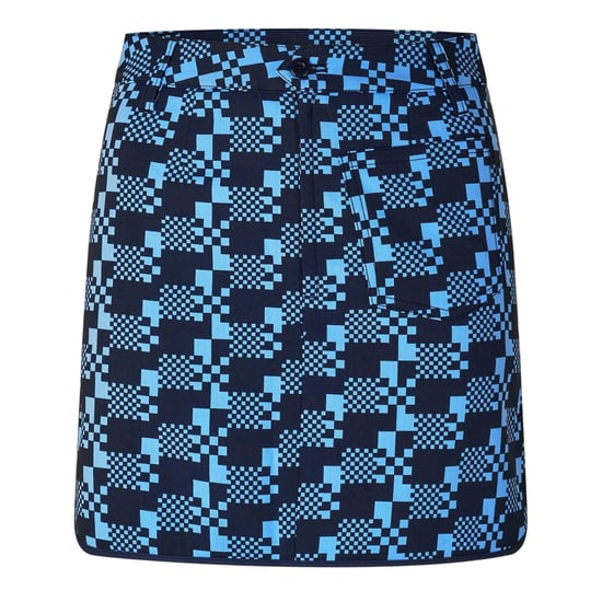 Puma Golfskort met pied-de-poule-patroon voor dames (Paars) - Image 1