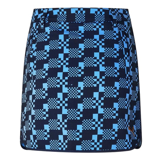 Puma Golfskort met pied-de-poule-patroon voor dames (Paars) - Image 2