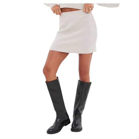 I Saw It First Womens/Ladies Knitted Skirt (Grey) - Image 3