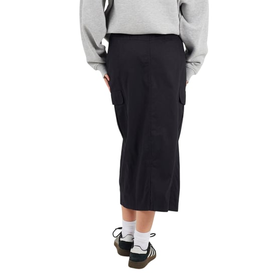 Brave Soul Dames/Dames Denim Cargo Pocket Midi Rok (Zwart) - Image 3