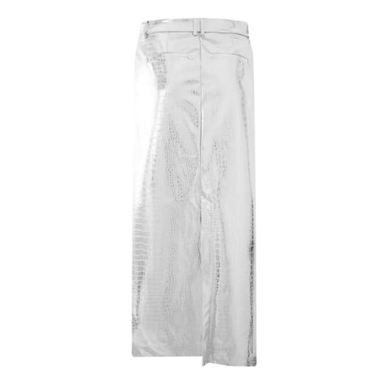 Vero Moda Lisa Croc-kokerrok voor dames (Zilver) - Image 2