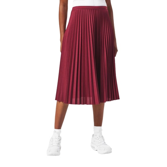 Lacoste Dames/Dames geplooide midi-rok (Rood) - Image 1