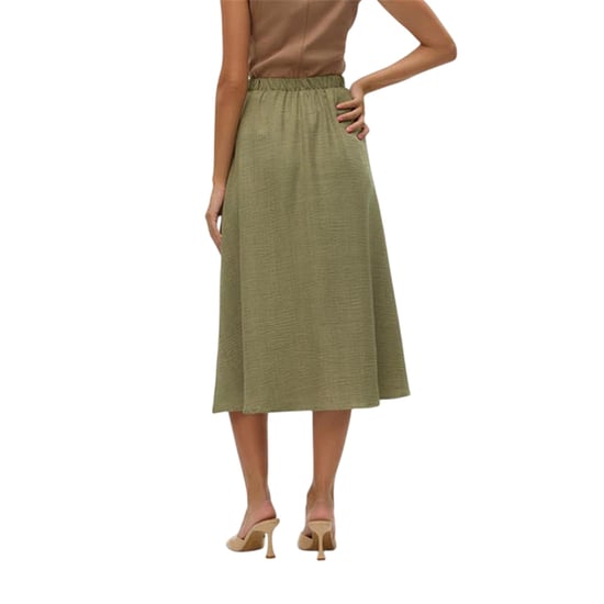 Vero Moda Womens/Ladies Laney A-line Midi Skirt (Laurel Wreath) - Image 3