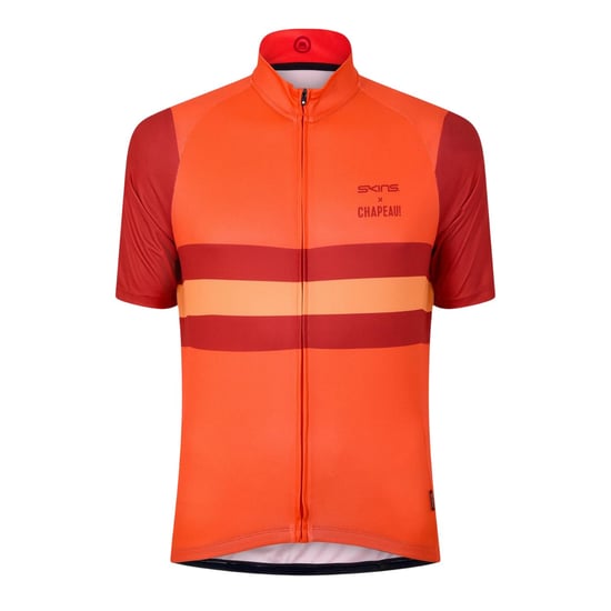 Skins Heren Zip-Neck Slim Fietsjack (Rood) - Image 1