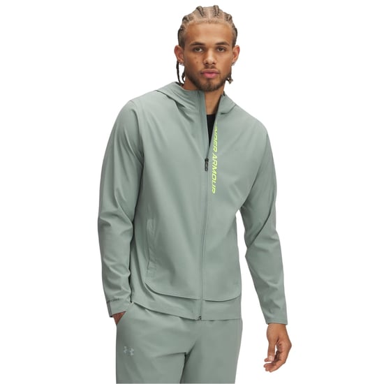 Under Armour Heren Outrun Hoodie Jacket (Groen) - Image 3