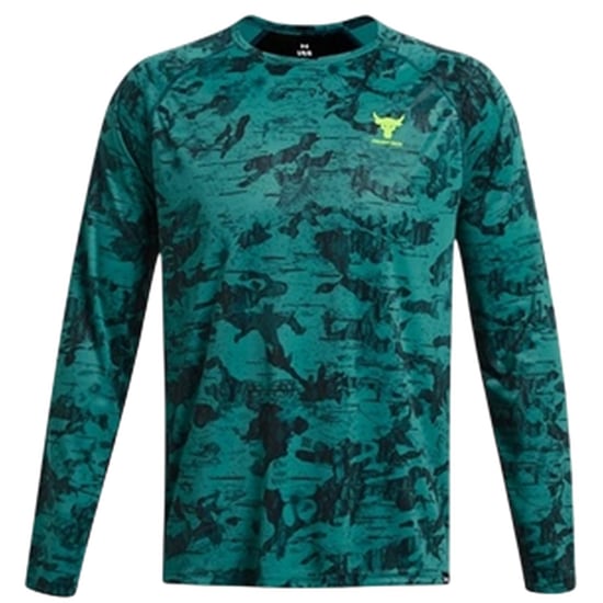 Under Armour Project Rock Iso-Chill-shirt voor heren (Groen, Zwart) - Image 2